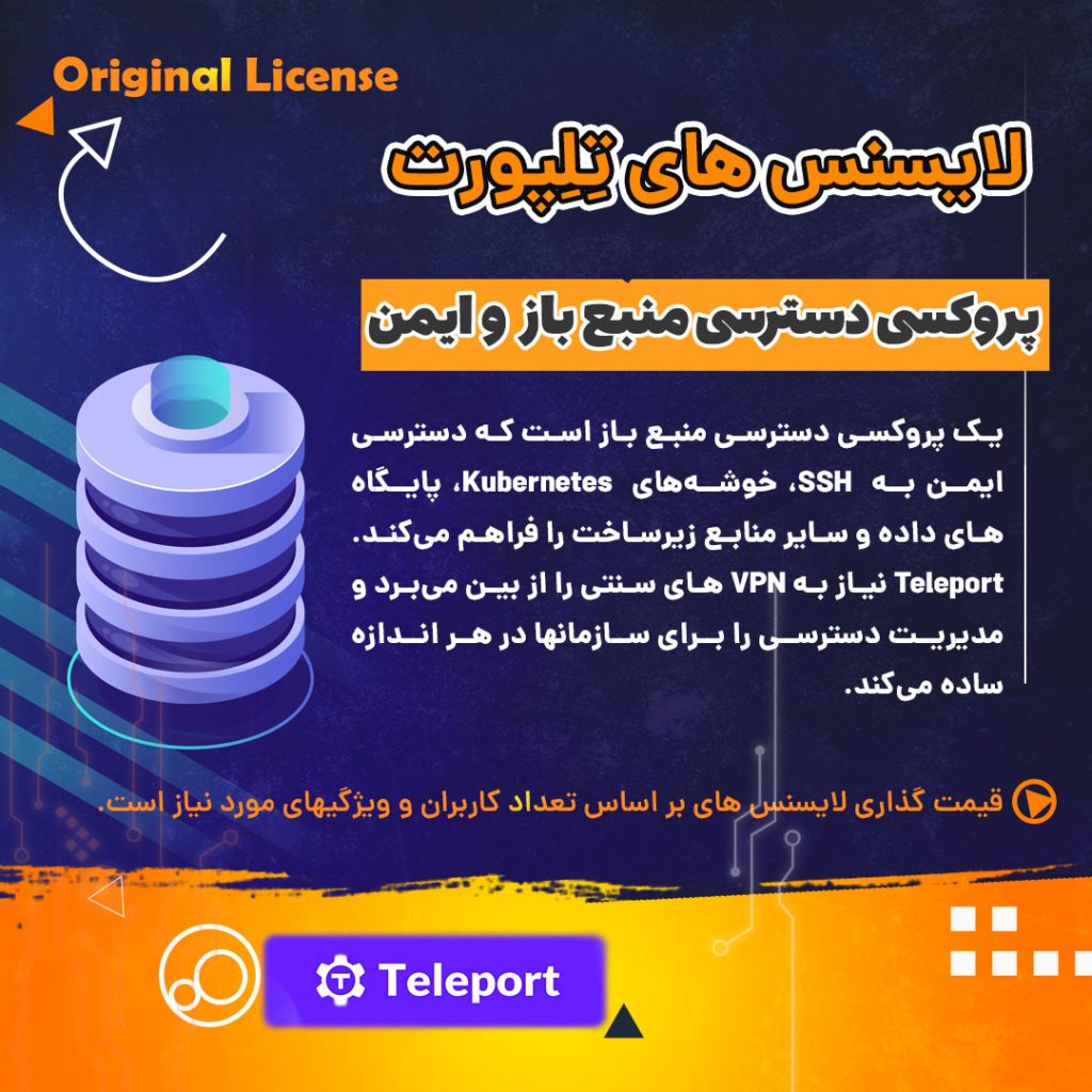 لایسنس های تلپورت